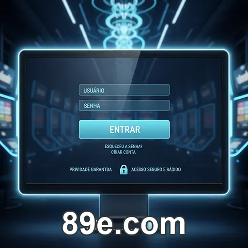 Tela do app 89e.com com jogos fáceis de localizar